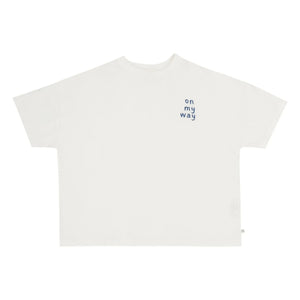 Jenest - Oversize T-Shirt "Ben On My Way" Bio-Baumwolle | Weiß