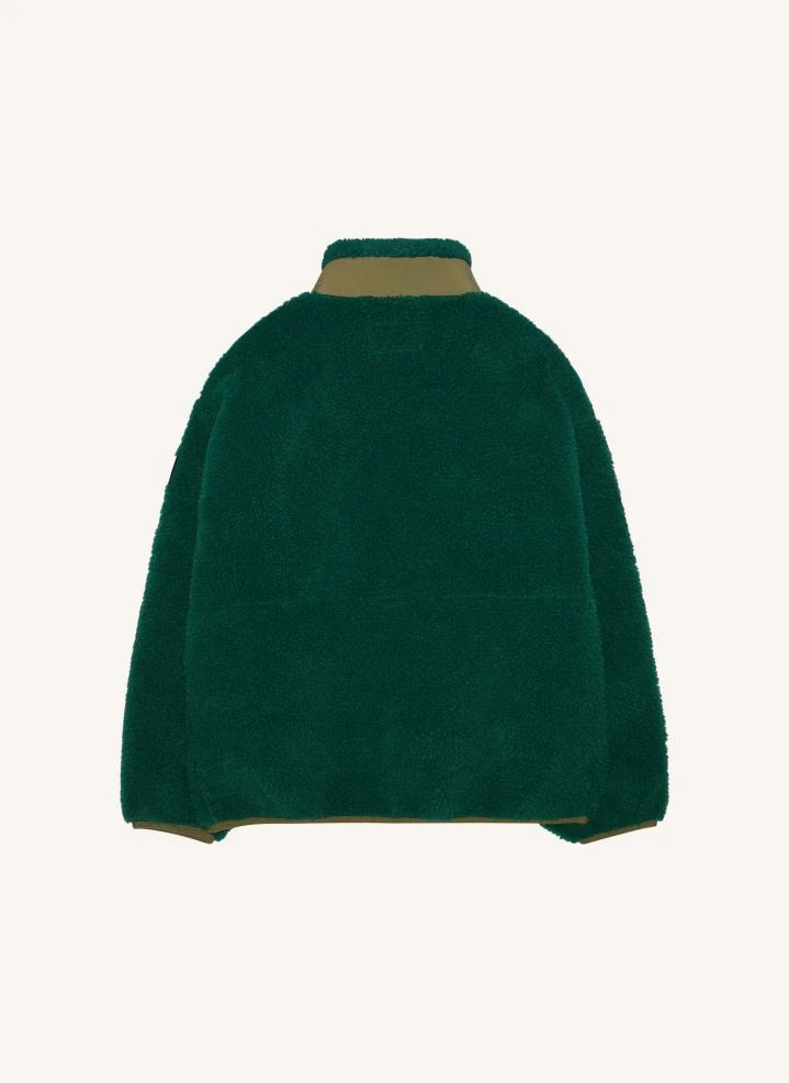 Finger in the nose - Paulo Bi-Material Sherpa-Jacke | Grün