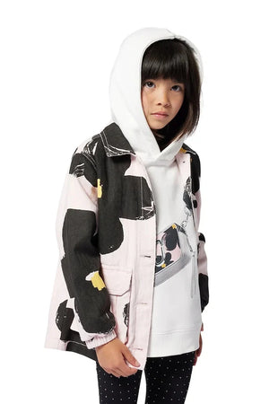 Çocuklar için pamuklu kapüşonlu MARC JACOBS sweatshirt