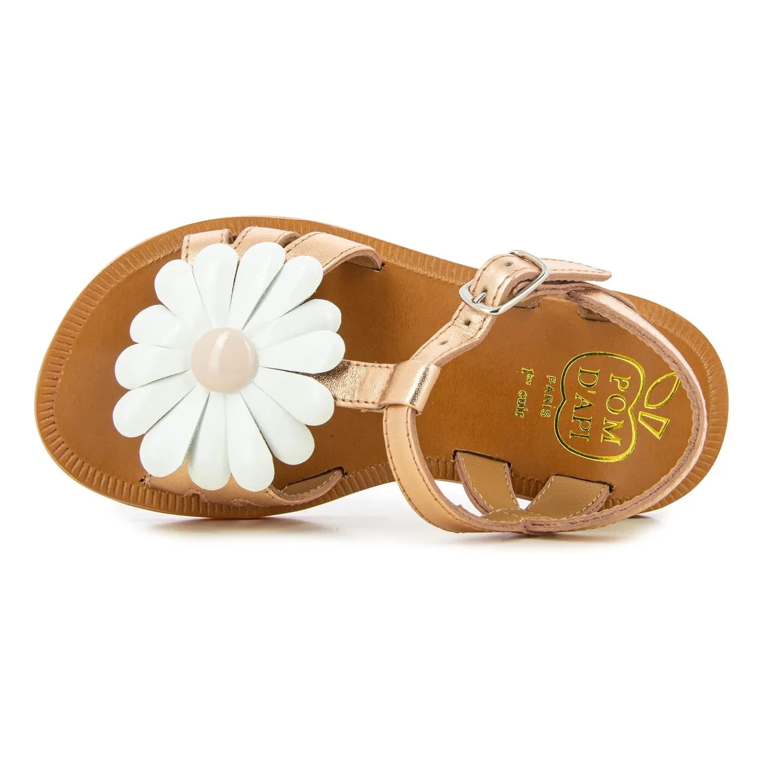 Pom d'Api - Plagette Big Flo Sandalen | Rosa Gold