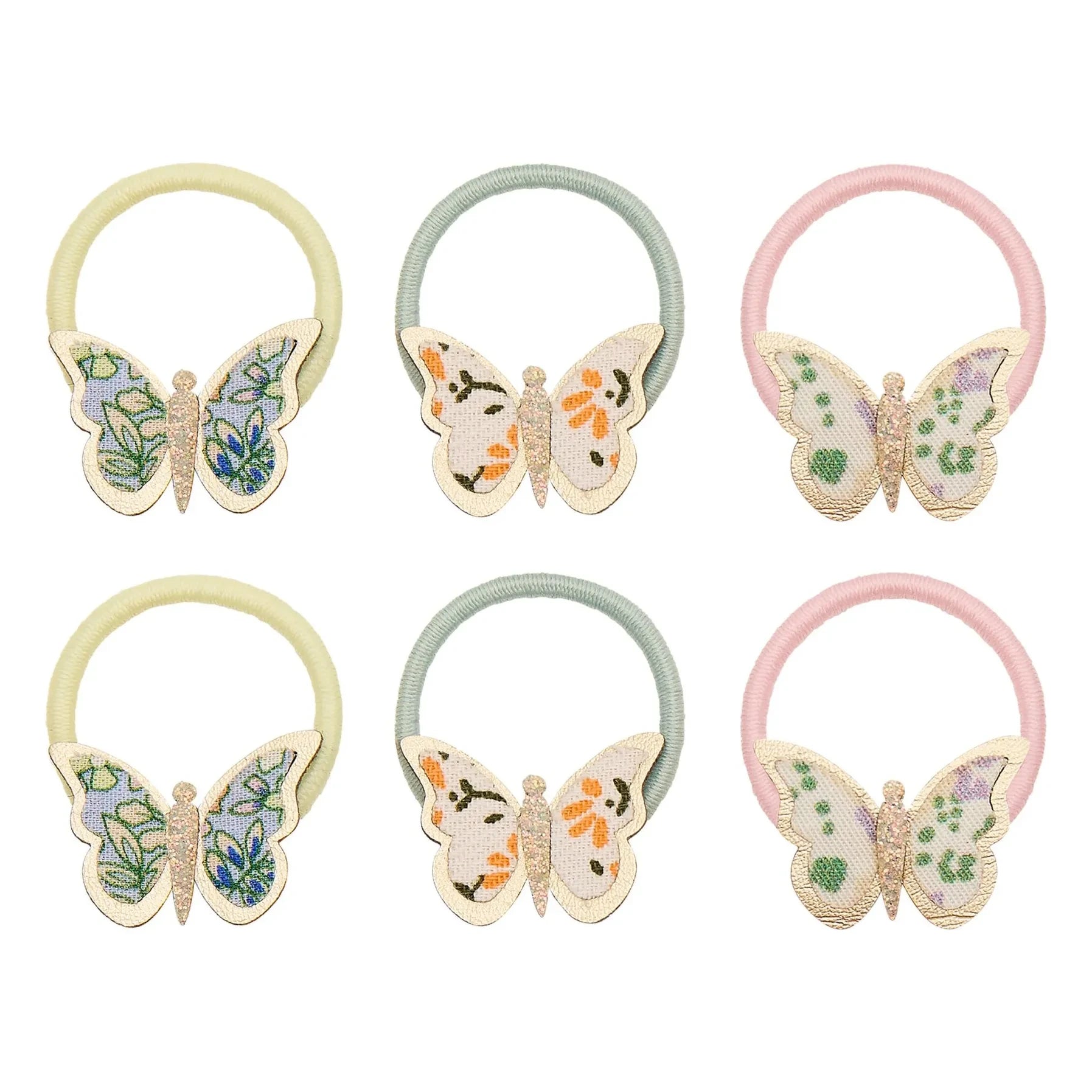 Mimi & Lula - 6er-Set Blumen-Haarspangen | Hellblau