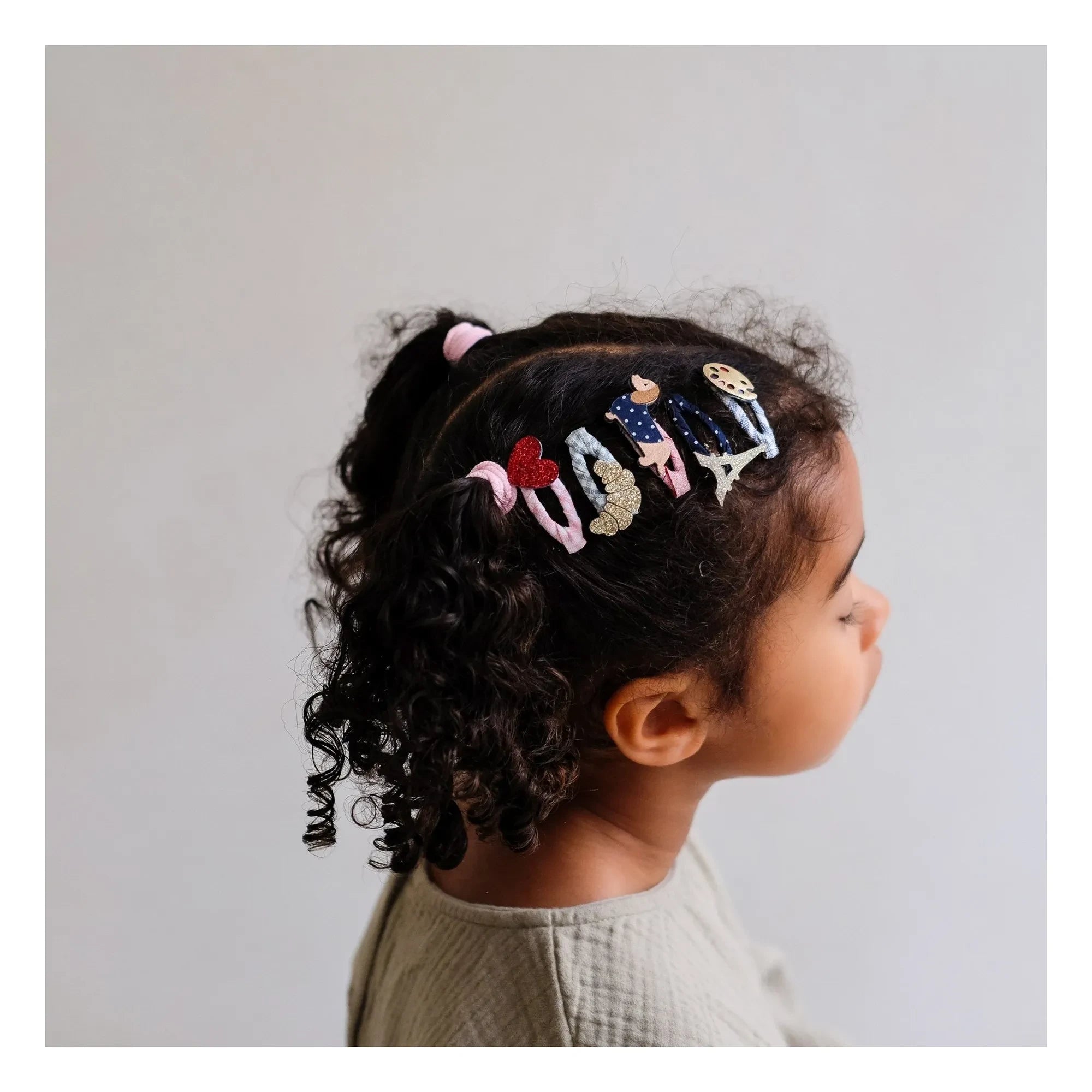 Mimi & Lula – 5er Paris Mini Haarspangen Set | Marineblau