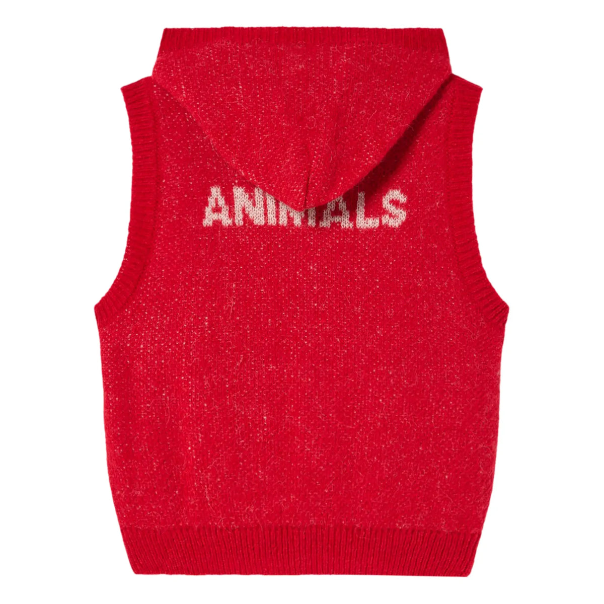 The Animals Observatory - Yak Kapüşonlu Sweatshirt | Kırmızı