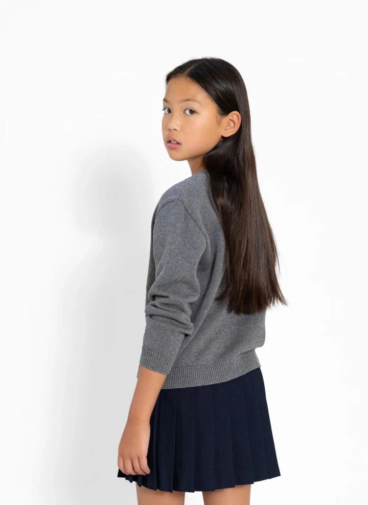 Smallable Kid - Cagnaby Organische Baumwolle Pullover | Grau Melange