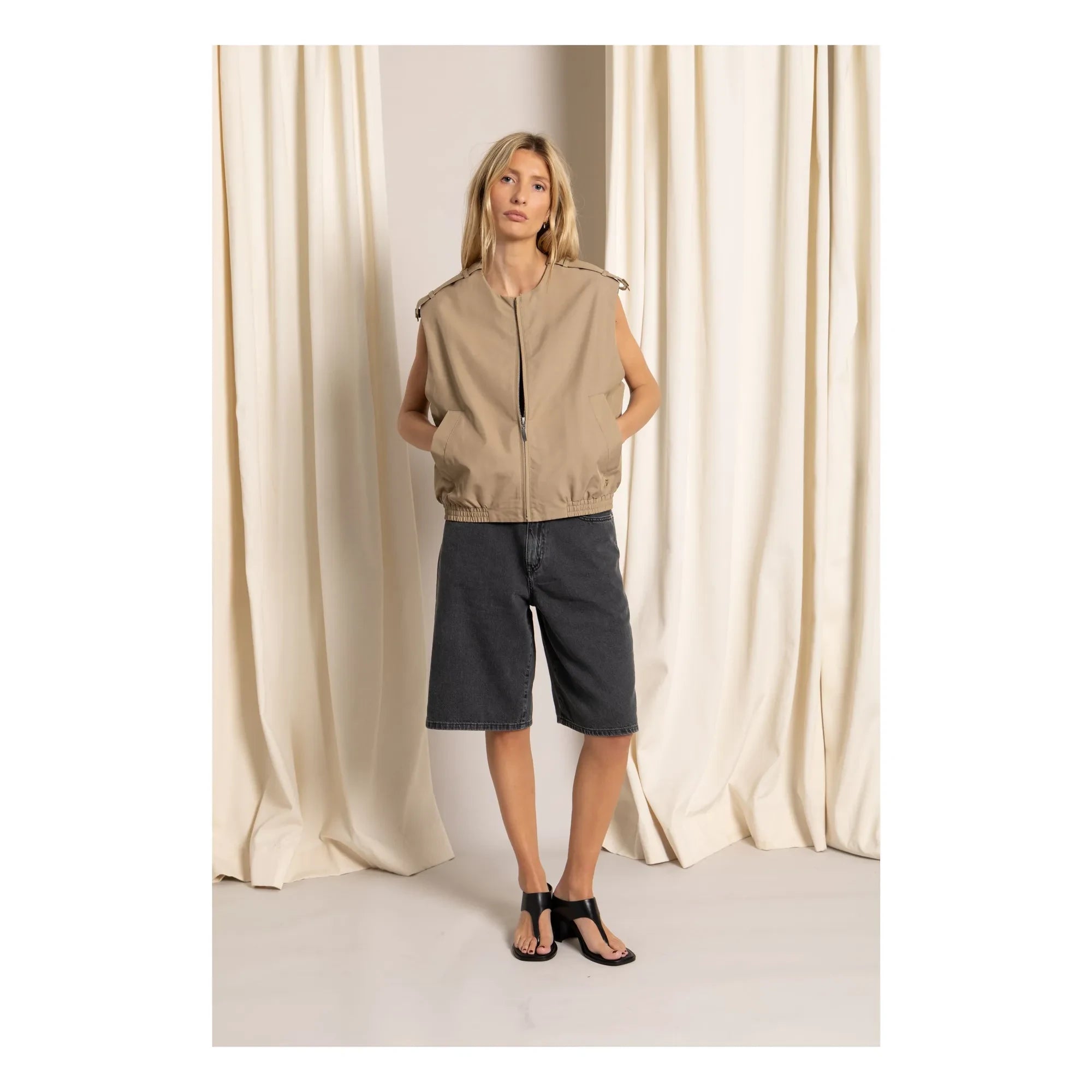 Smallable Woman - Savannah Ärmellose Jacke | Beige