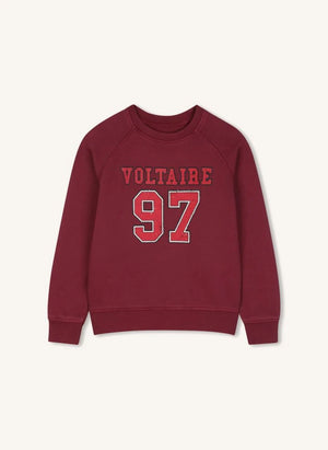 Zadig & Voltaire - Sweat Voltaire 97 Organische Baumwolle | Bordeaux
