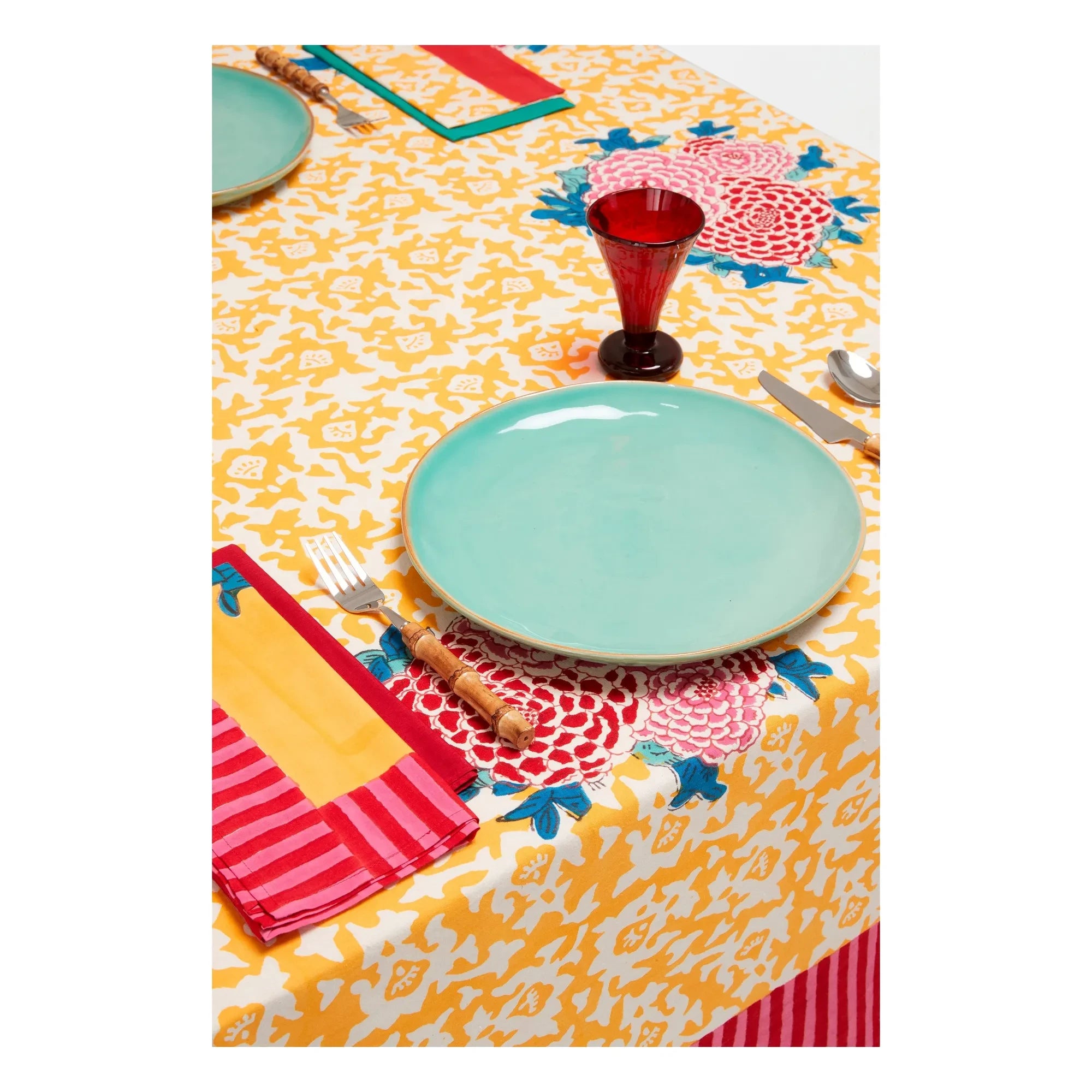 Lisa Corti - Arabesque Tischdecke Corolla | Gelb