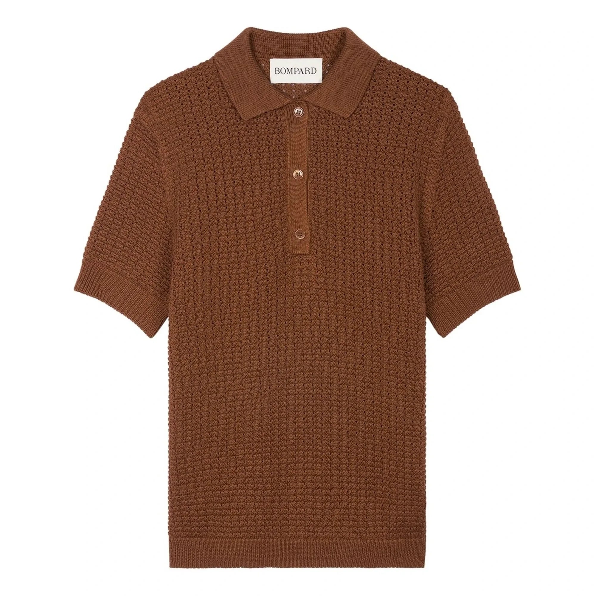Bompard - Polo Pointelle Gaufré | Henné
