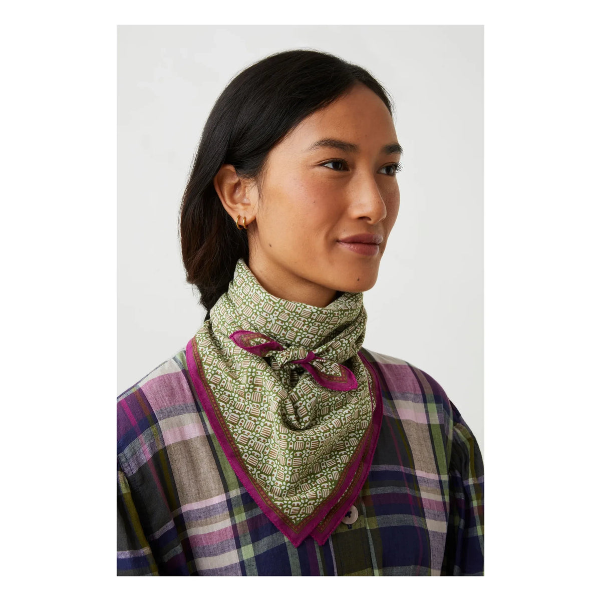 Moismont - Colette Schal N°816 Baumwolle | Khaki