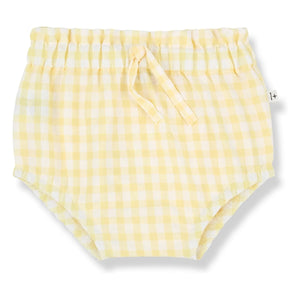 1+ in the family - Bloomer Delos Vichy Seersucker | Blassgelb