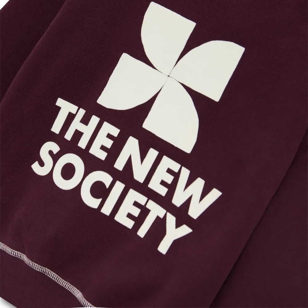Die neue Gesellschaft – TNS Logo-Sweatshirt | Bordo