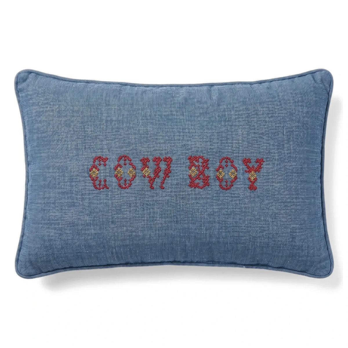 Editions Aimable - Camille Cowboy yastık | Mavi Chambray