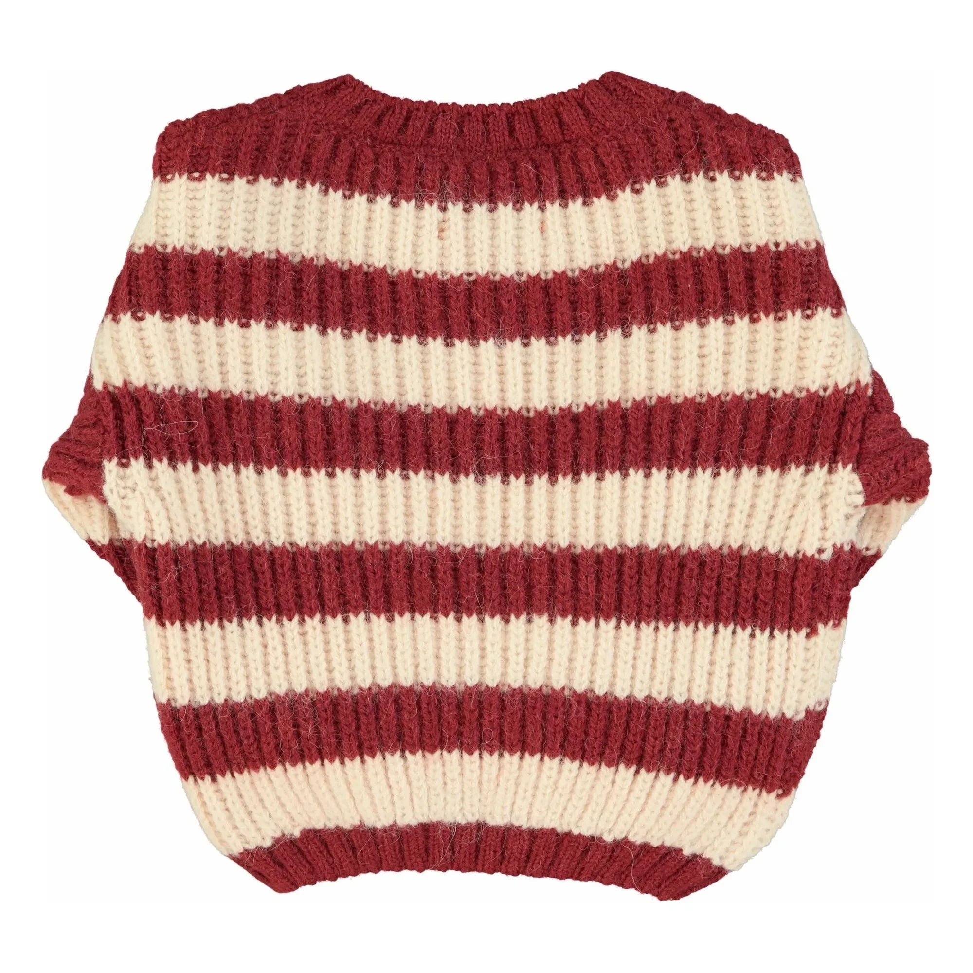 Piupiuchick - Gestreifter Wollpullover | Bordeaux