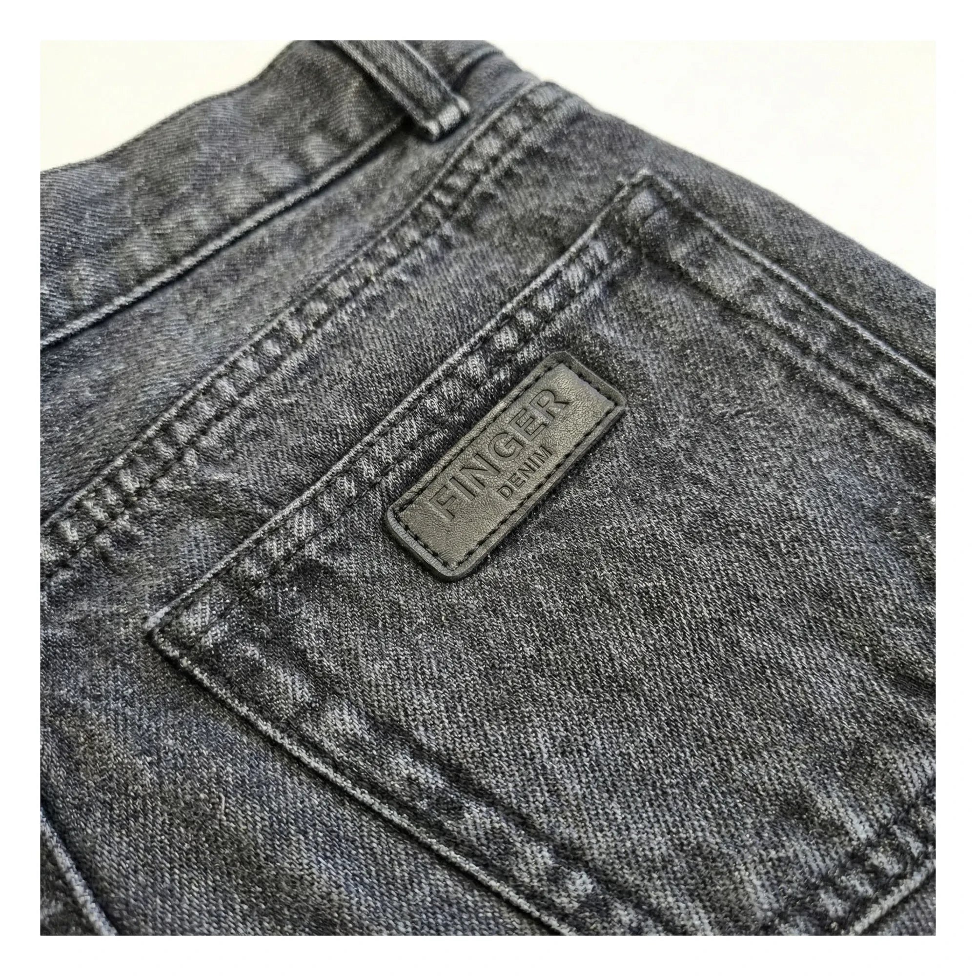 Finger in the nose – Jeans-Eva-Shorts | Jeansgrau