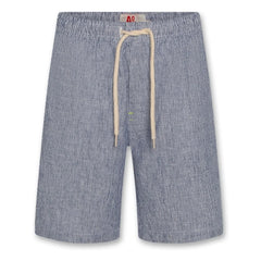 AO76 - Gestreifte Leinen-Shorts von Lego | Blau