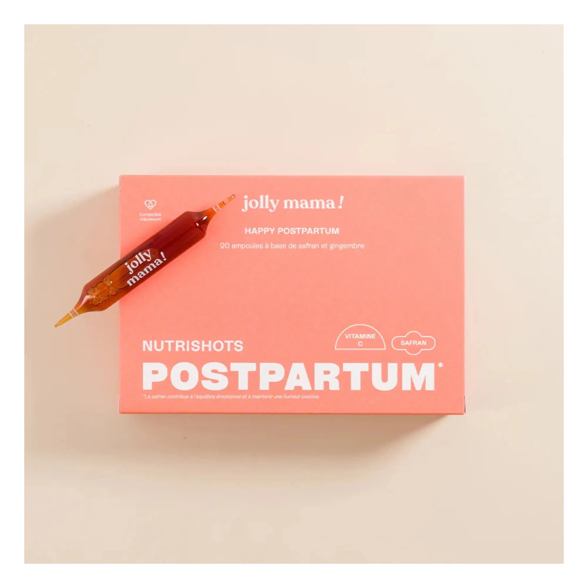Jolly Mama - Nahrungsergänzungsmittel für eine glückliche Wochenbettzeit - 20 x 10 ml Ampullen