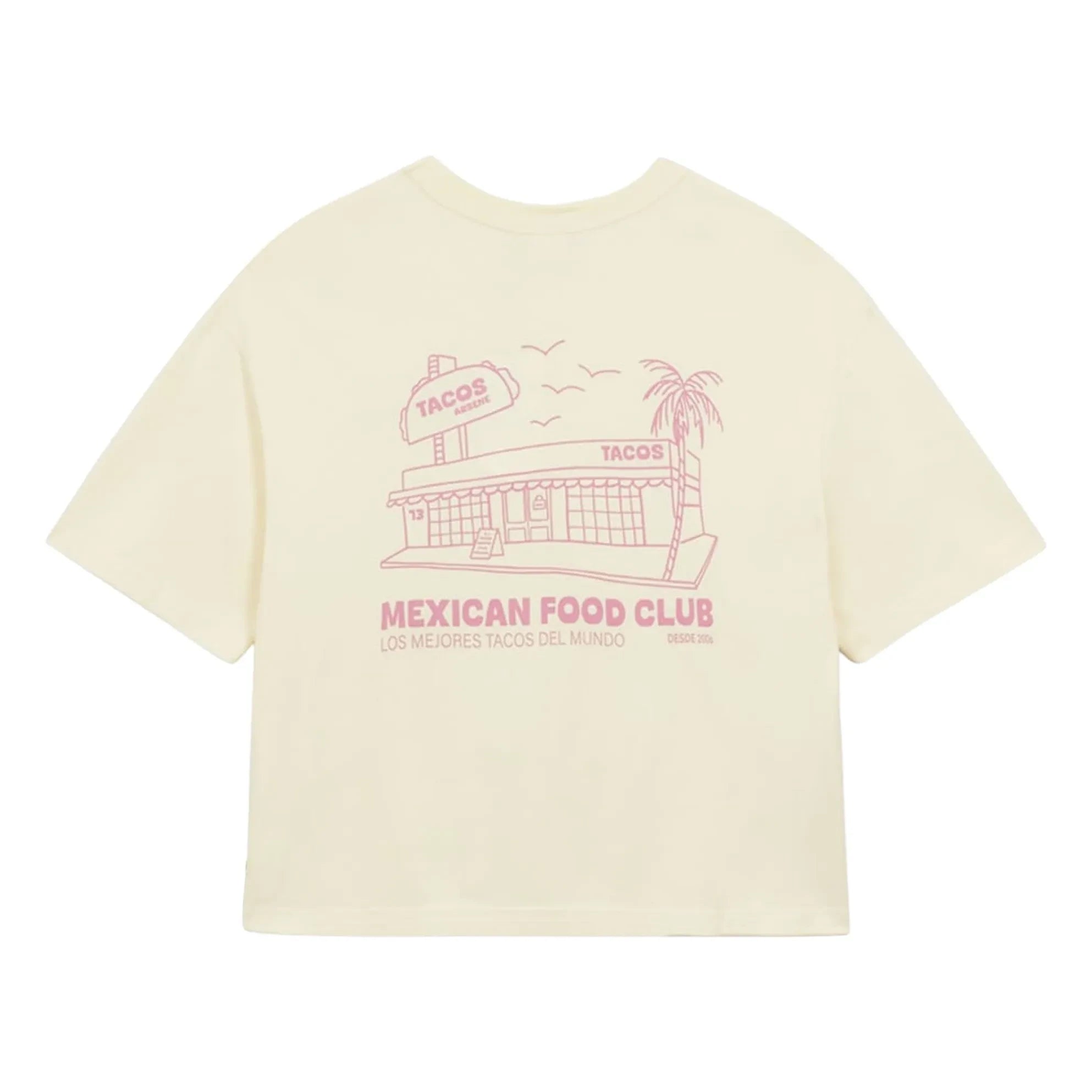 a.p - Mexikanische Küche Bio-Baumwoll-T-Shirt | Naturweiß