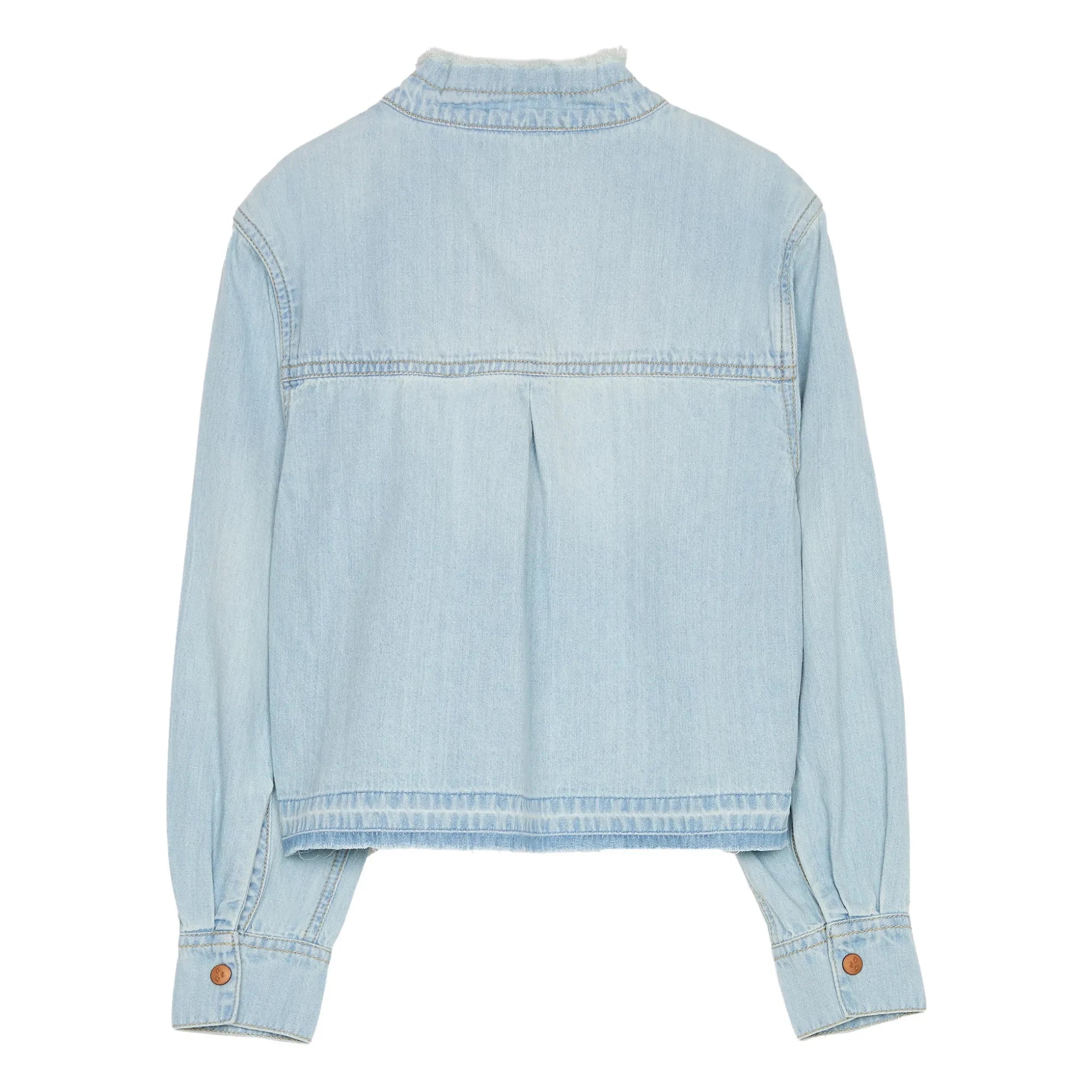Finger in der Nase – Hena-Shirt | Gebleichter Denim