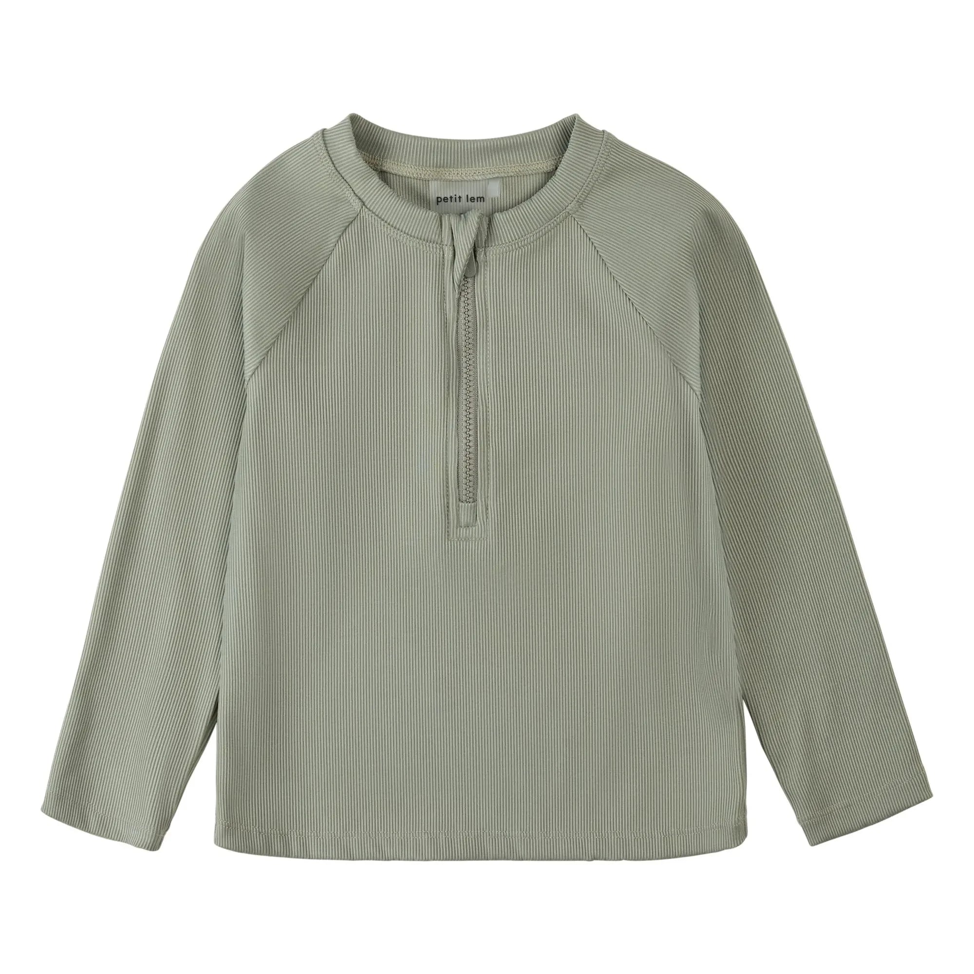 Petit Lem - Strukturiertes UV-Schutz-T-Shirt aus recycelten Fasern | Khaki