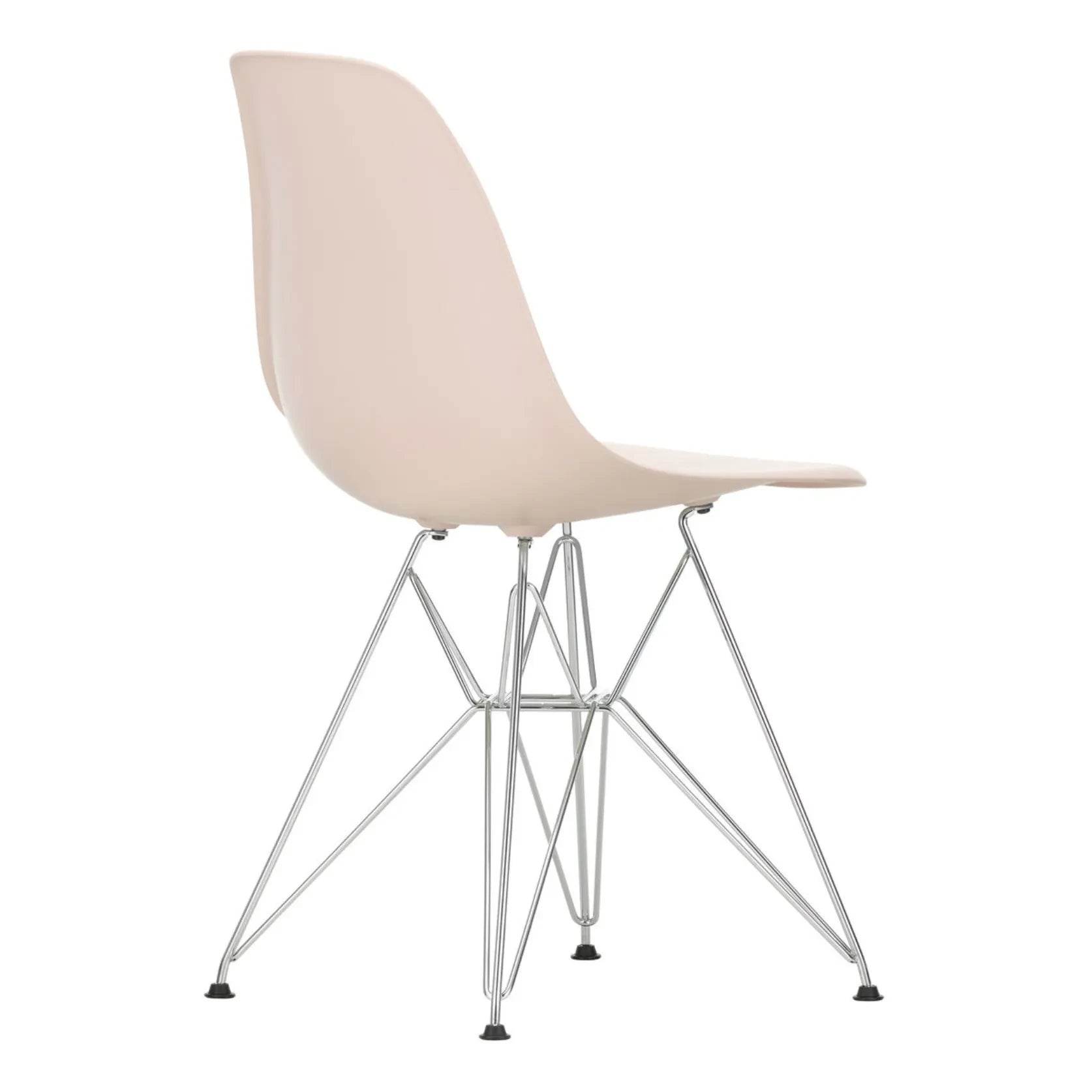 Vitra - DSR Kunststoffstuhl - Chromgestell - Charles & Ray Eames | Hellrosa