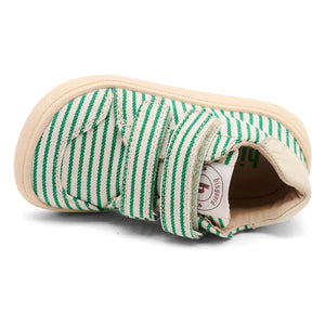 bisgaard - Gestreifter Sneaker mit Kratzdetails | Grün