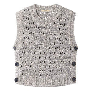 Sessùn - Ärmelloser Pullover Maranhao | Graublau