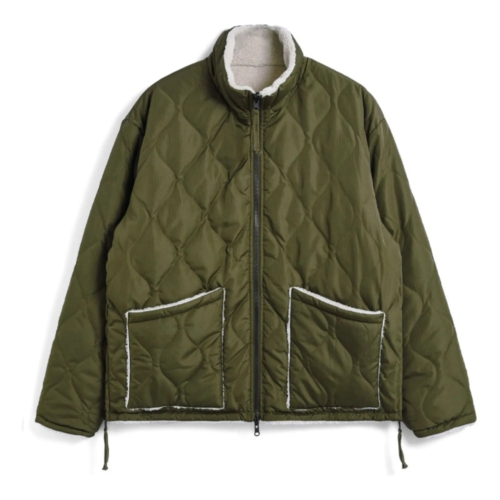 Taion - Militärische Wendbare Stehkragen-Jacke | Khaki