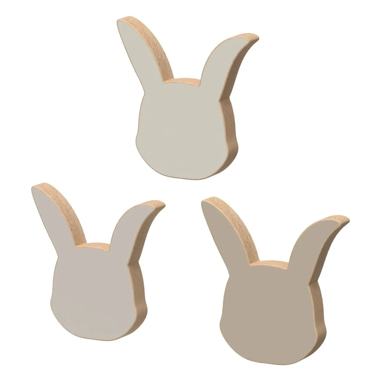 Cam Cam - Hasen-Heringe - 3er-Set | Sand
