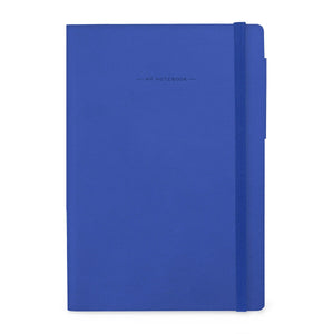 Legami - Notizbuch mit Blanko-Seiten und monochromem Softcover - Eklectic Blau - Mein Notizbuch