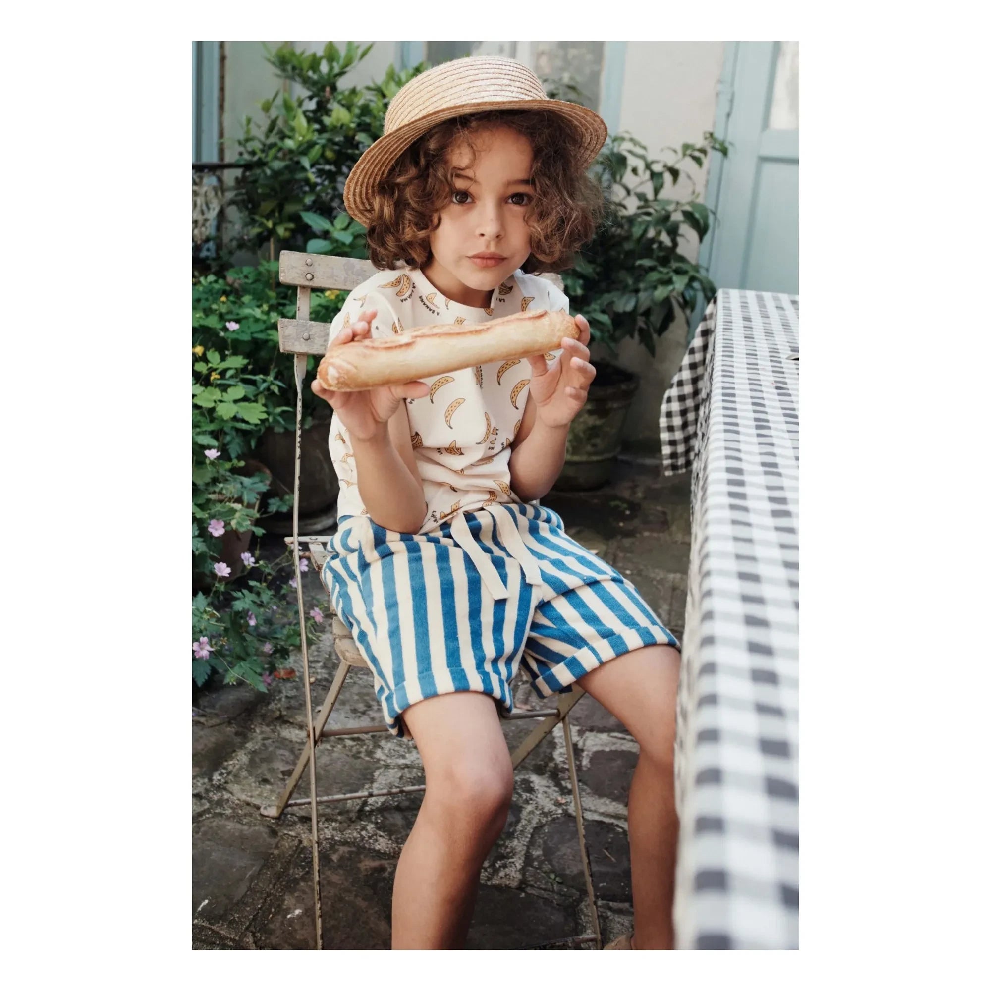 Emile et Ida - Bio-Baumwoll-T-Shirt mit Banane | Creme