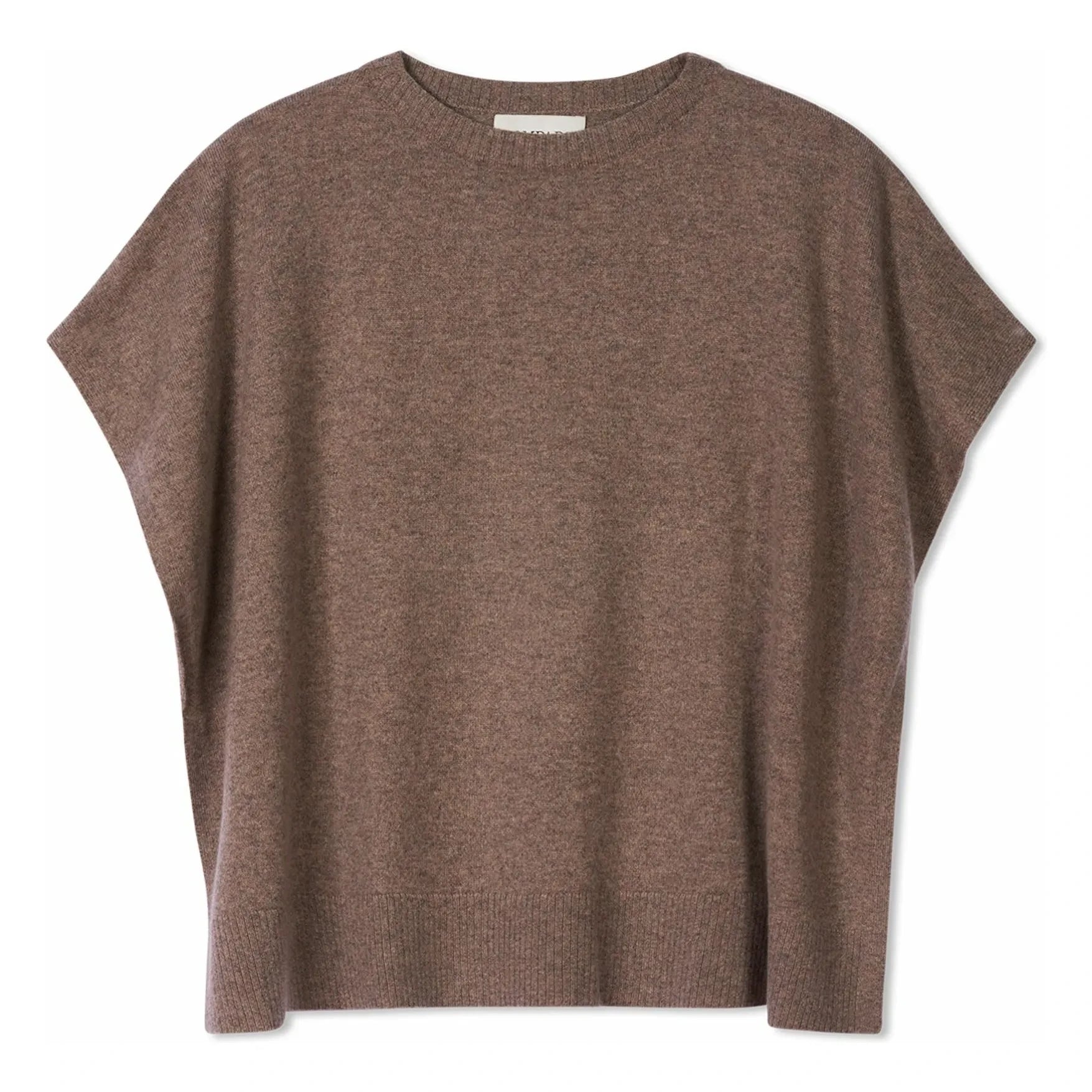 Bompard - Kaschmir-Poncho mit U-Boot-Ausschnitt | Beige