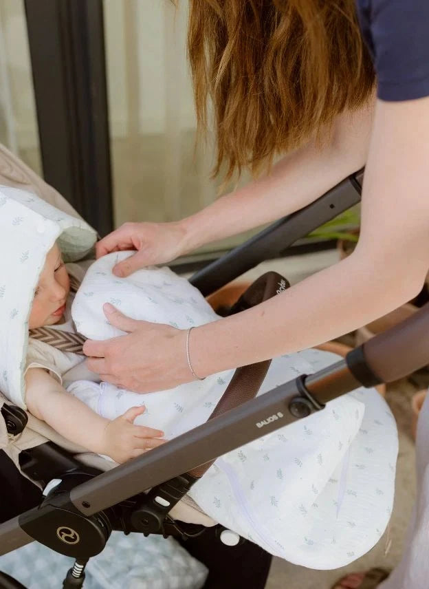 Les Petites Billes - Wendbar, Vierjahreszeiten Babybettwäsche | Aqua Grün