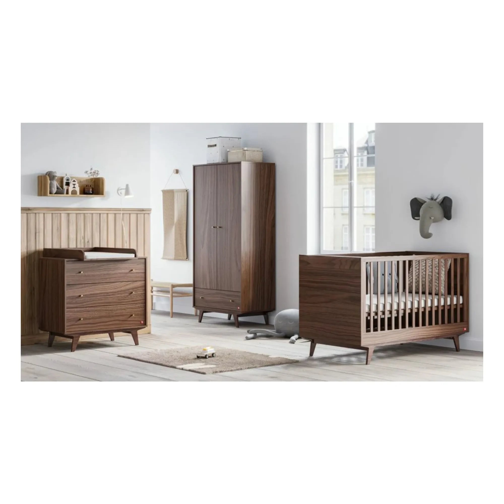 VOX - Mid II Kinderbett 70x140 | Nussbaum
