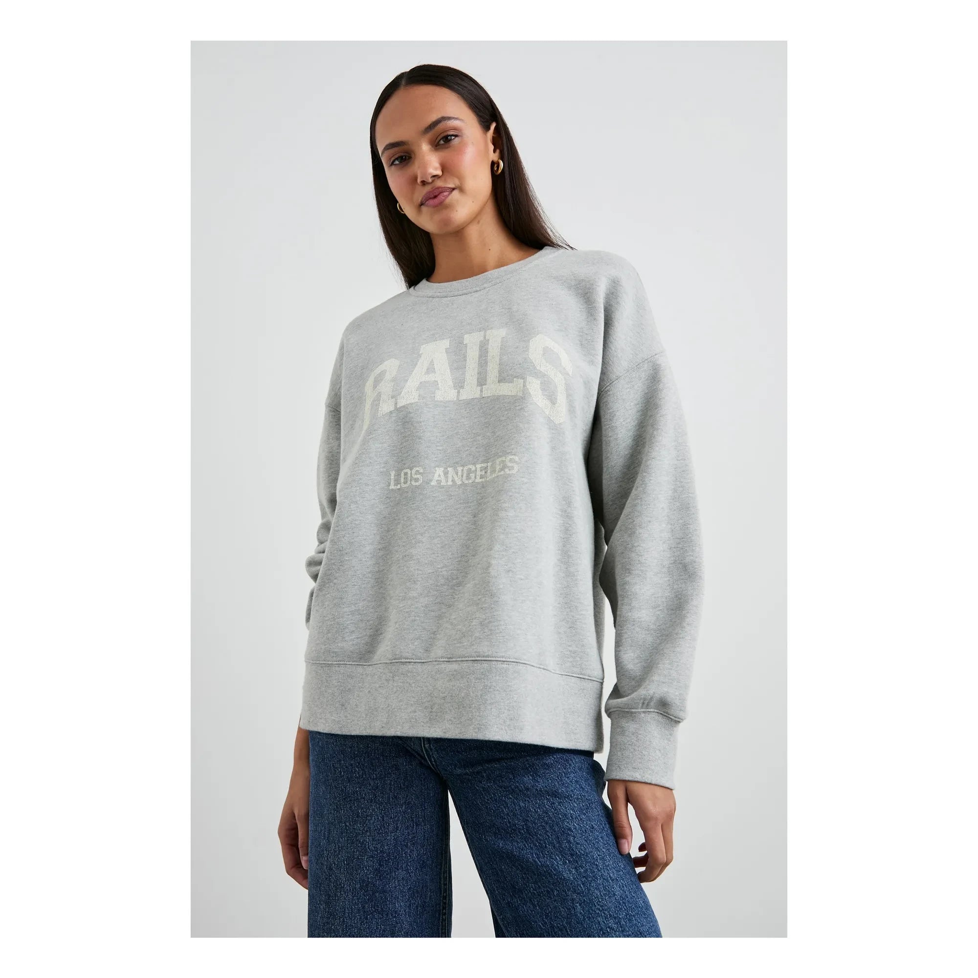 Rails - Sweatshirt The Varsity | Heather Grau
