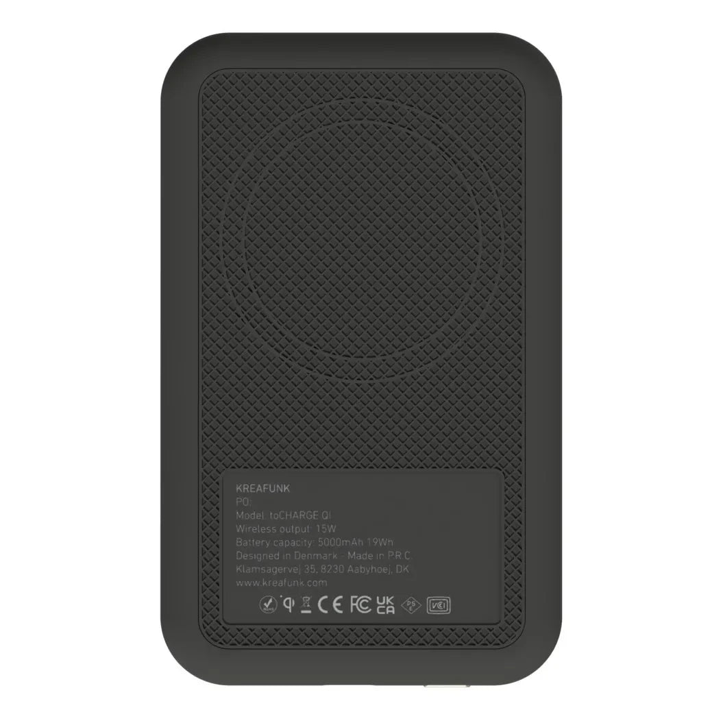 Kreafunk - ToCHARGE QI Powerbank | Schwarz
