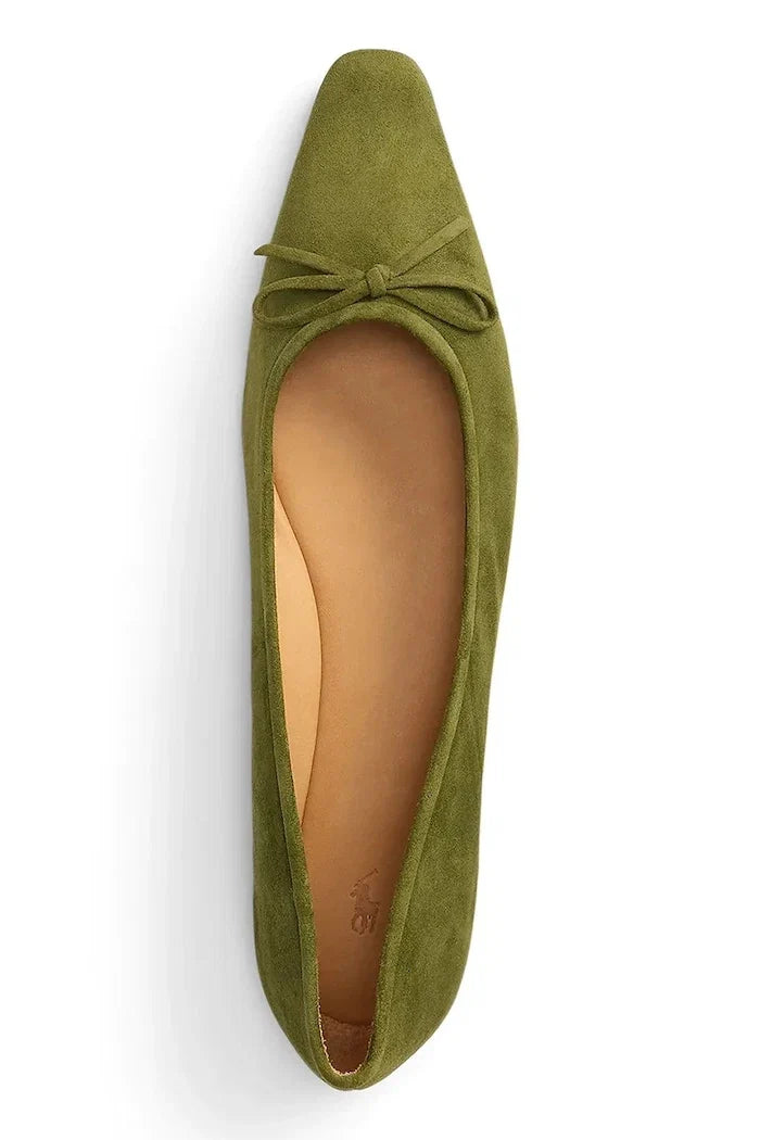 Kadife Bale Ayakkabıları Polo Ralph Lauren Pnt Ballet Flat