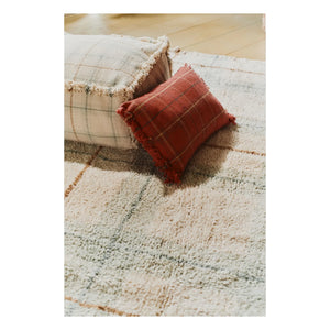 Lorena Canals - Tartan Teppich | Eisblau
