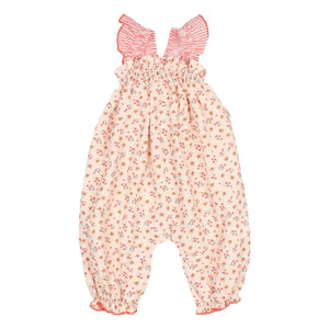 Búho - Flauschiger Baby-Strampler | Peach