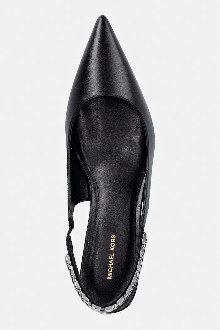MICHAEL Michael Kors Marcia Kitten Sling Pump Deri İnce Topuklu Ayakkabı