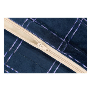 Nobodinoz - Oasis langes Pouf, Eco-Samt | Marineblau