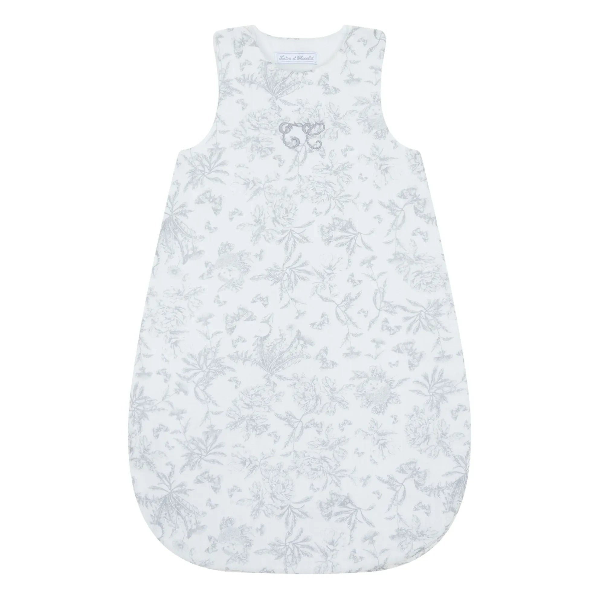 Tartine et Chocolat - Toile de Jouy Schlafsack | Grau