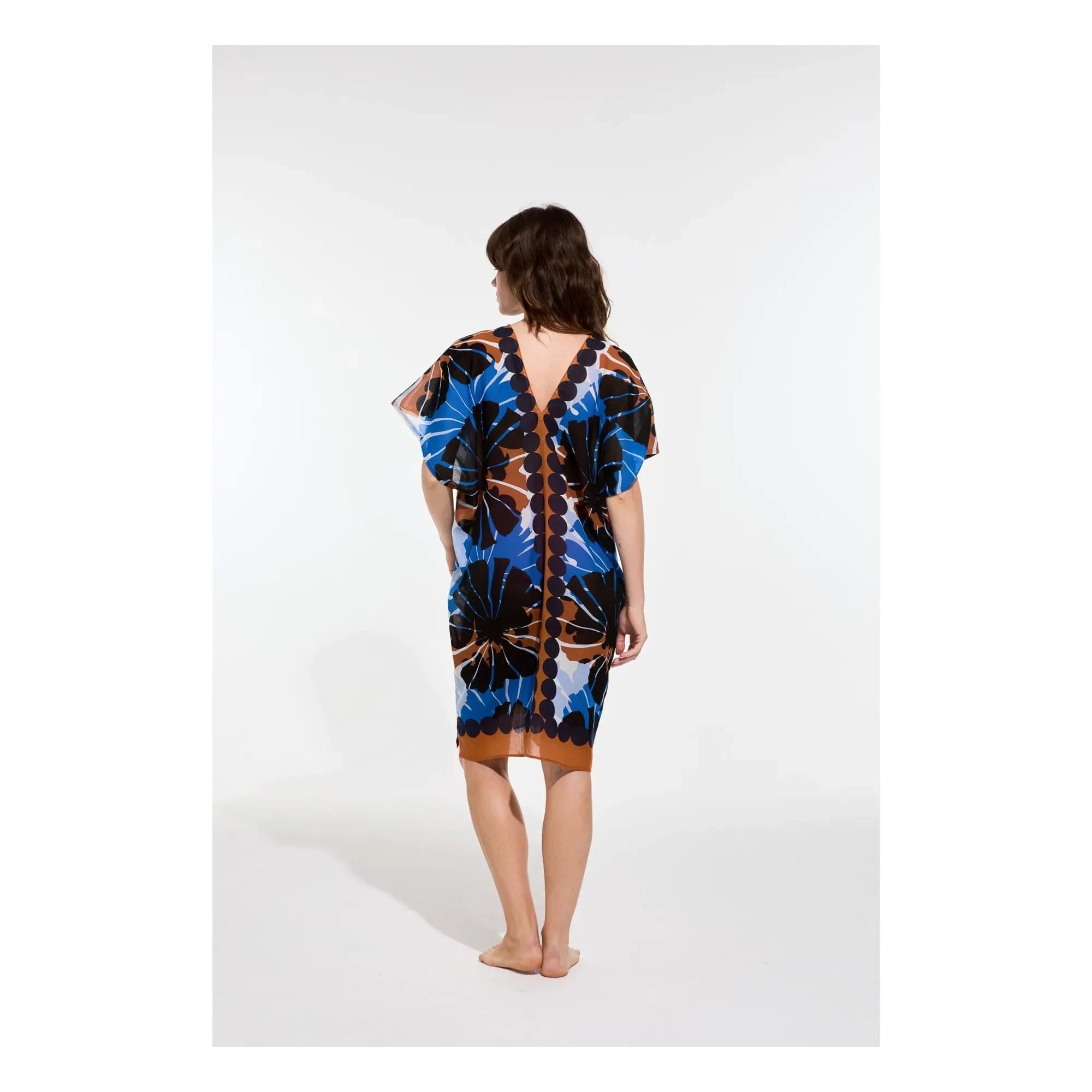 Mapoésie - Elia Pavot Baumwollkleid | Blau