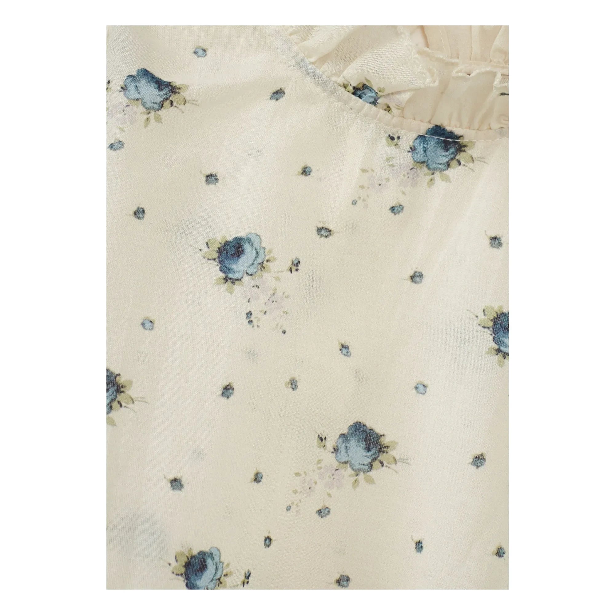 Caramel - Blusen- und Shortset Sana Fleurs | Ecru
