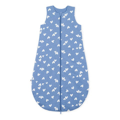 Petit Bateau - Kalp Desenli Organik Pamuk Uyku Tulumu | Blue