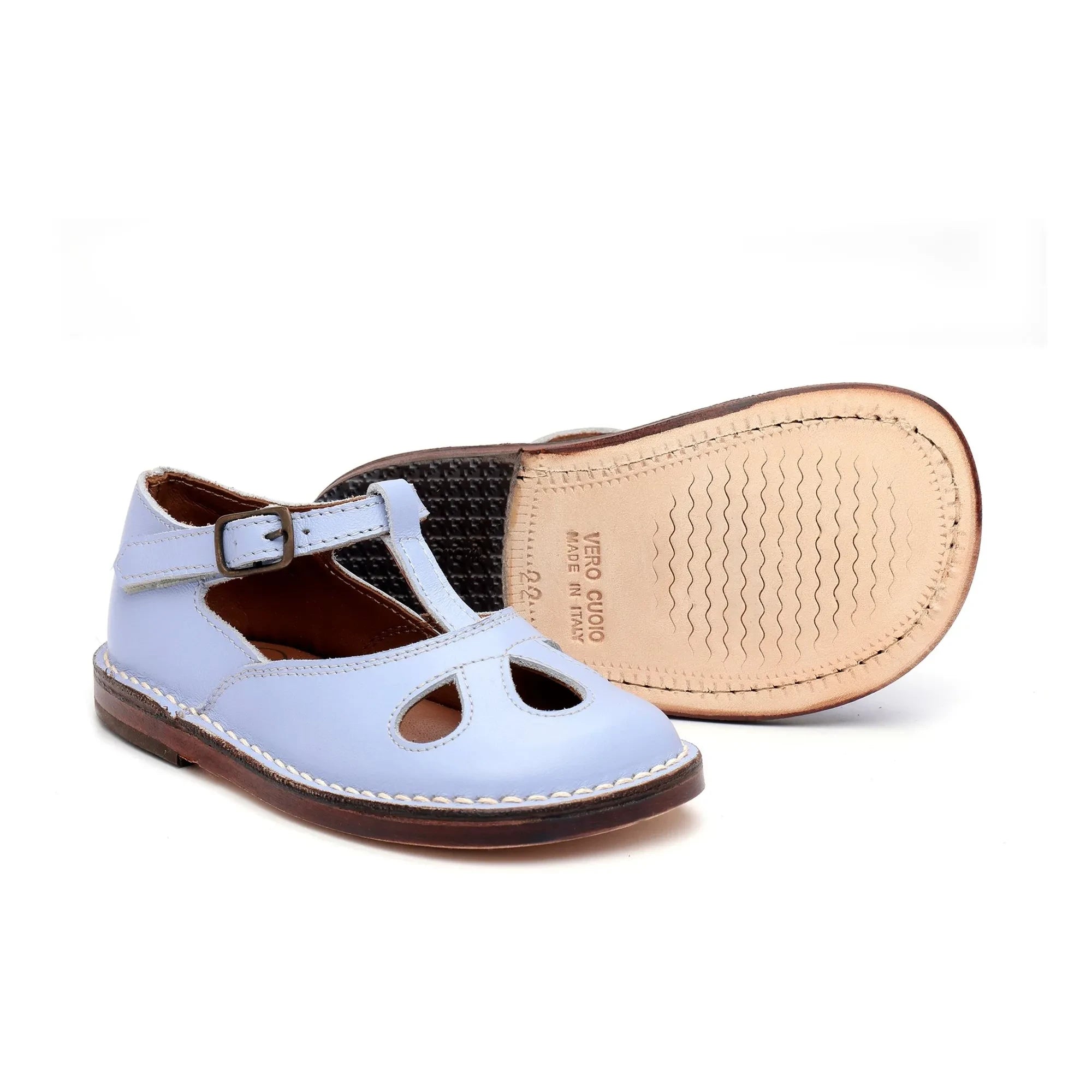 Pèpè – Zerkratzte Schuhe | Himmelblau