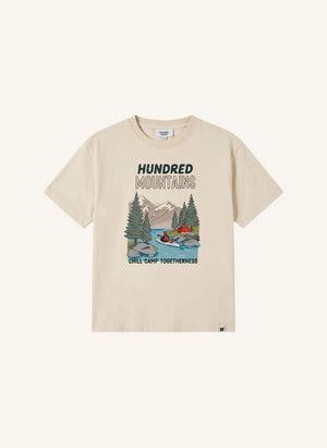 Hundred Pieces - Finn Chill Camp Organic Baumwoll-T-Shirt | Beige