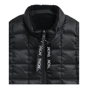 Taion - Down x Boa Dağ Reversible Kolsuz Ceket | Siyah