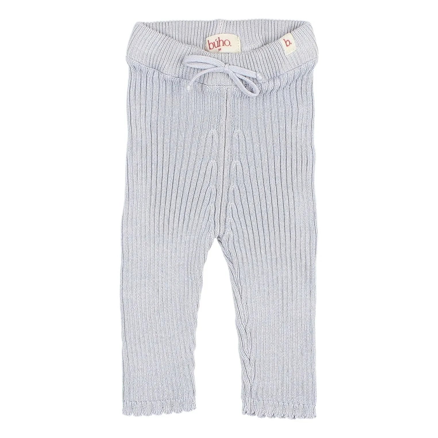 Búho - Leggings aus Bio-Baumwolle mit Kordelzug | Hellblau