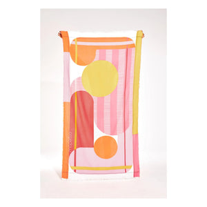 Mapoesie – Abstraktes Strandtuch | Rosa