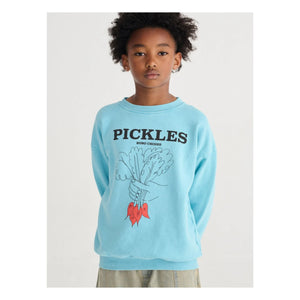 Bobo Choses - Pickles Bio-Baumwoll-Sweatshirt | Hellblau